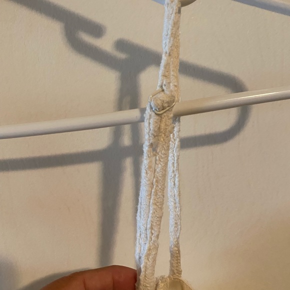 Off white cream color with lace throughout dress - Picture 3 of 4